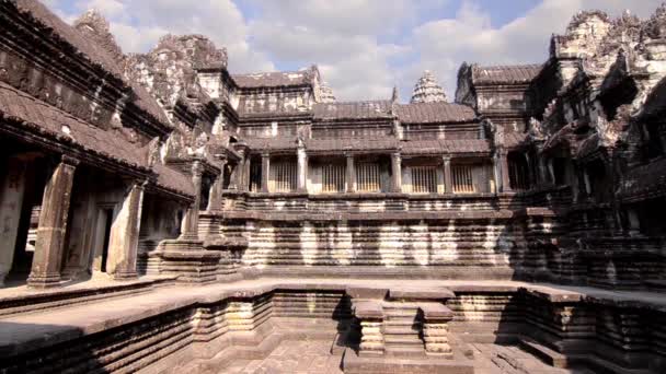 Antiguo templo en Camboya — Vídeos de Stock