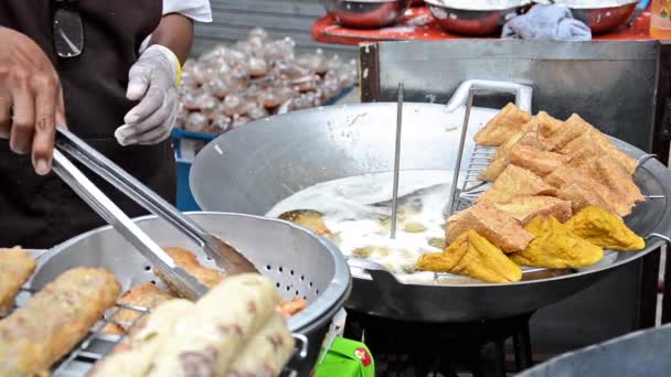 Thai street food — Stock Video
