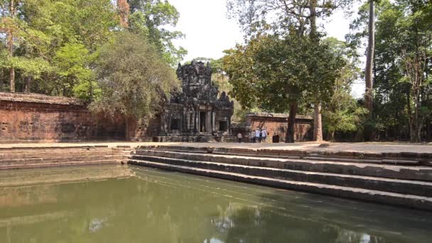 Templo antigo no Camboja — Vídeo de Stock