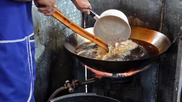 Street food tailandese — Video Stock