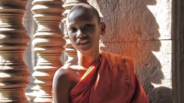 Khmer keşiş portre