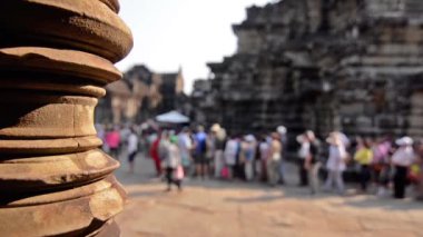 Siem reap, Kamboçya, Şubat 2014. angkor wat Tapınağı tanımlanamayan turist