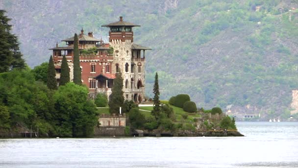 别墅 la 加埃塔，san 圣西罗，科莫湖意大利 — 图库视频影像