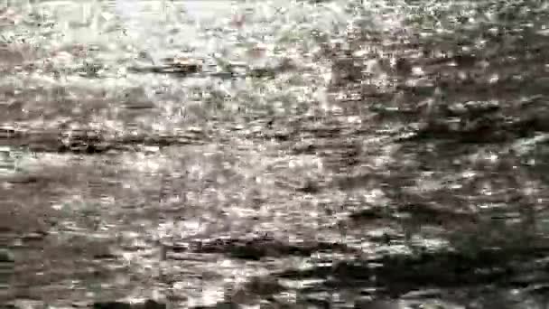 Silber Meer Textur — Stockvideo