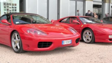 Cuorgnè, Italy, May 2014. Ferrari F340 Cabrio.