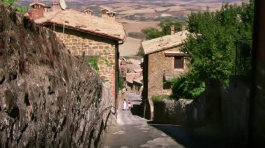 Toskana, montalcino sokak