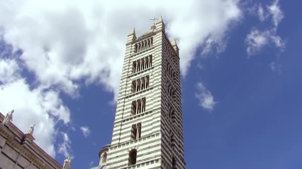 Sienas katedral — Stockvideo