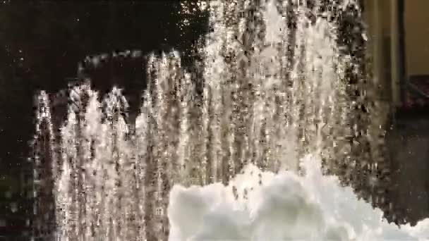 A frozen fountain — Stock Video