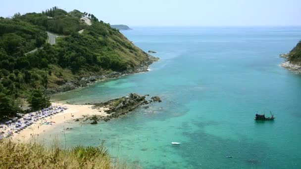 Seascape wspaniałe. Phuket, Tajlandia. — Wideo stockowe