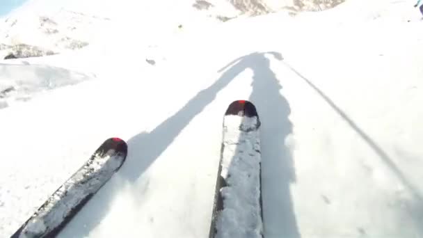 Skiing resort — Stock Video