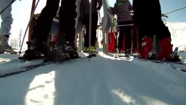 Ski lift — Stock Video