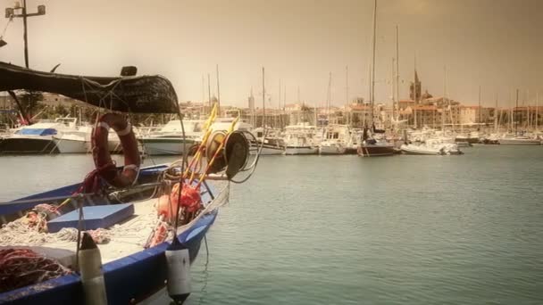 Sardinien, Alghero, Hafen — Stockvideo