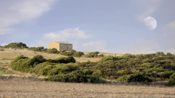 Sardinië, gallura, landbouwgrond — Stockvideo