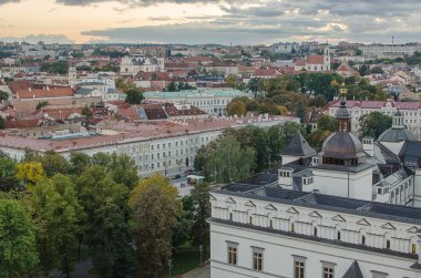 sonbaharda eski şehir vilnius, Litvanya