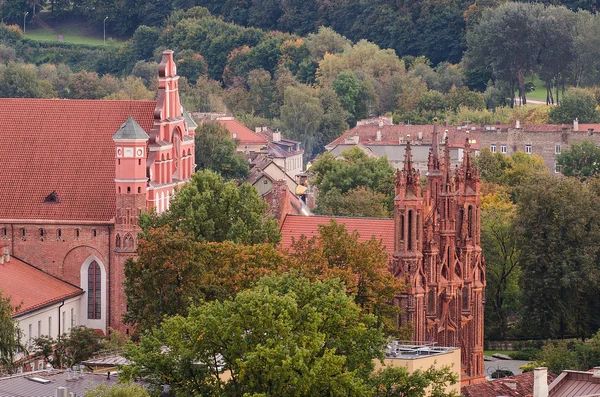 Podzim ve starém městě vilnius, Litva — Stock fotografie