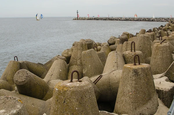 Quai à Klaipeda, Lituanie — Photo