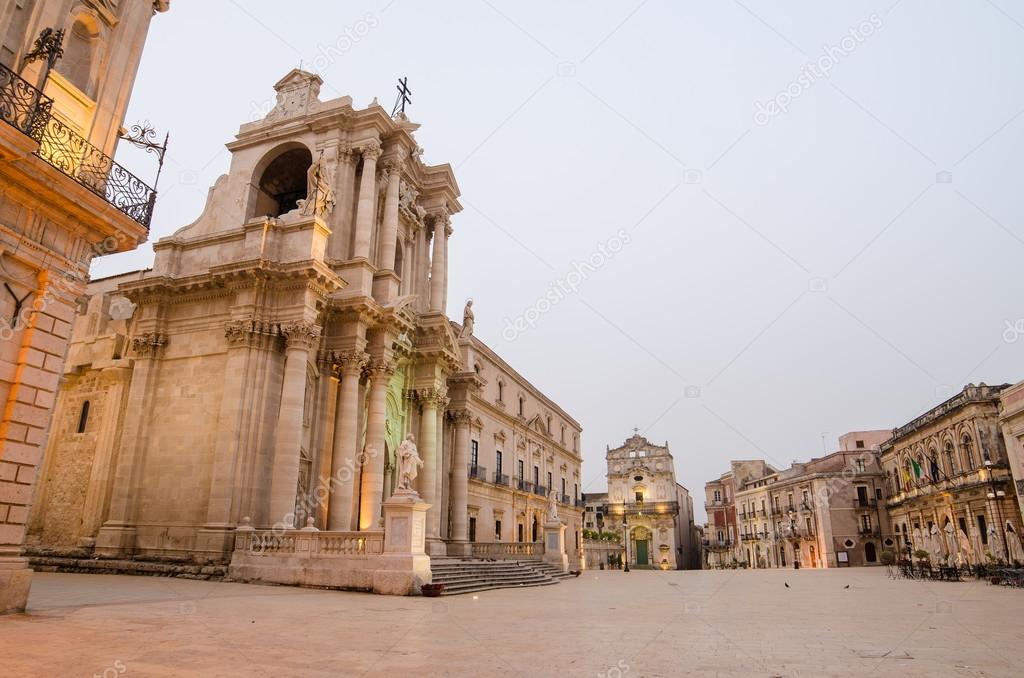 The cathedral of Syracuse, Sicily