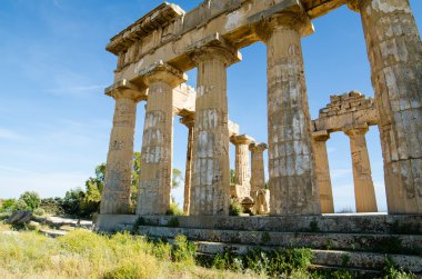 temple of hera (temple e) selinunte, Sicilya