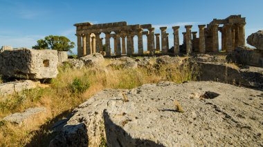 temple of hera (temple e) selinunte, Sicilya