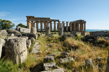 temple of hera (temple e) selinunte, Sicilya