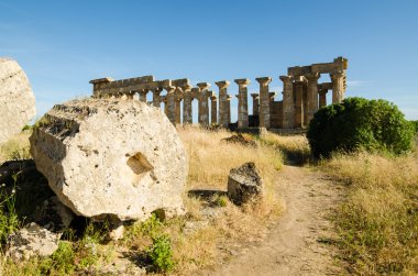 temple of hera (temple e) selinunte, Sicilya