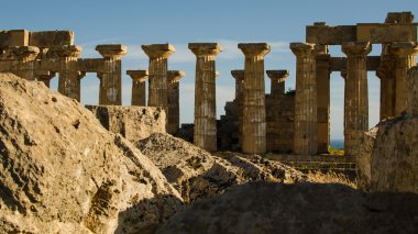 temple of hera (temple e) selinunte, Sicilya