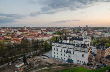 Litvanya. Bahar eski şehir Vilnius