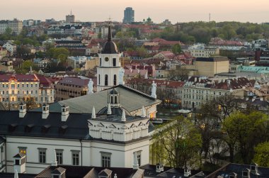 Litvanya. Bahar eski şehir Vilnius