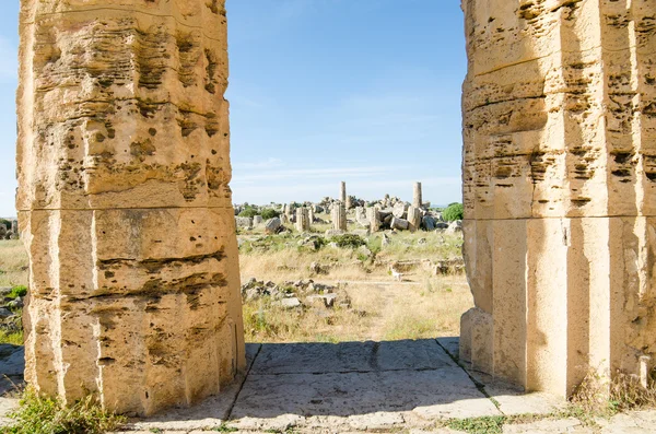 Chrám Héry (chrám e) v selinunte, Sicílie — Stock fotografie