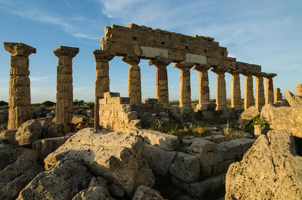 Akropol w selinunte, Sycylia — Zdjęcie stockowe
