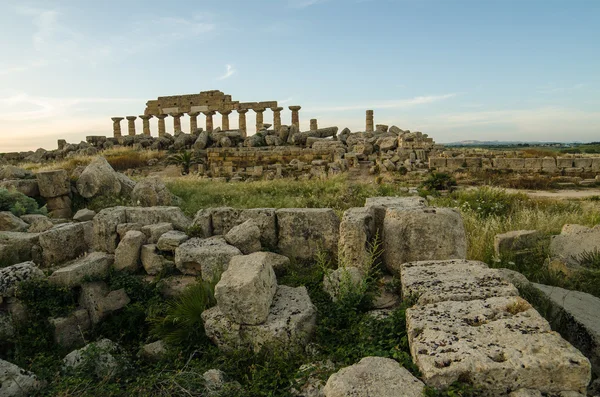 Akropolis v selinunte, Sicílie — Stock fotografie