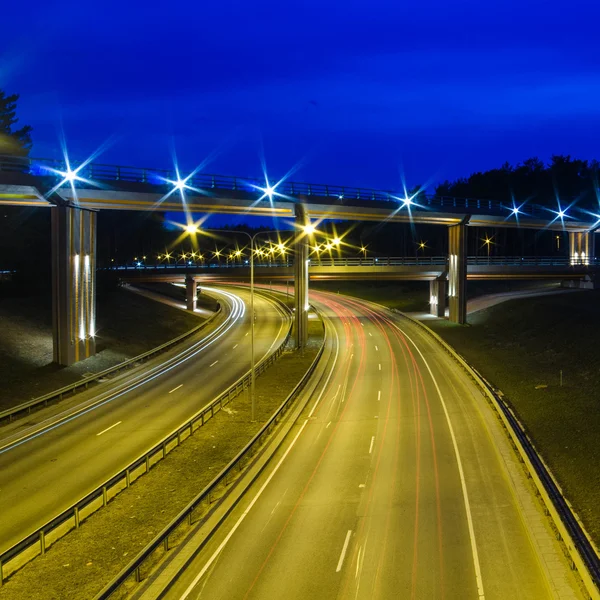 Viaduto em Vilnius, Lazdynai (Lituânia ) — Fotografia de Stock