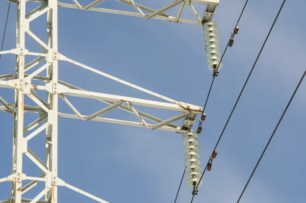 High voltage electricity bollard — Stock Photo, Image
