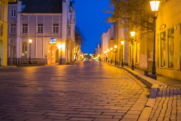 Lituania. Klaipeda nella sera — Foto Stock