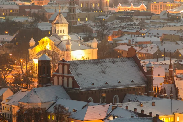 Vilnius (Litouwen) in de winter — Stockfoto