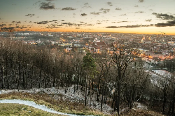 Primeros días de invierno en Vilna, Lituania — Foto de Stock