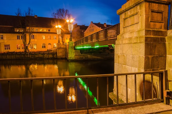 Voorraad (birzos) brug in klaipeda, Litouwen — Stockfoto