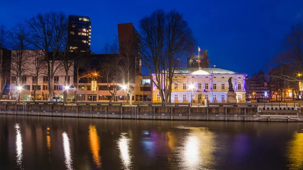 Dane river in klaipeda, Litouwen — Stockfoto