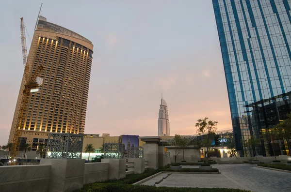 Centro de Dubai al atardecer — Foto de Stock