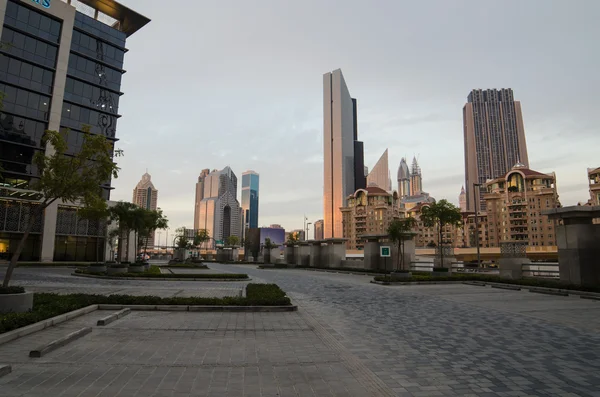 Downtown of Dubai in the sunset — Stock Photo, Image