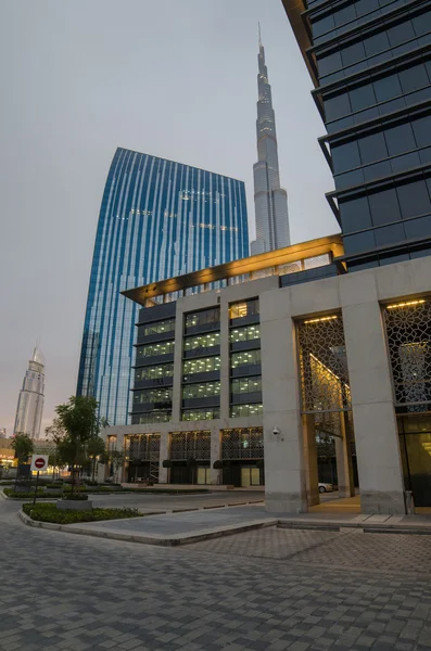 Downtown of Dubai in the sunset — Stock Photo, Image