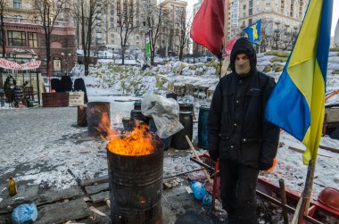 31 Ocak 2014 tarihinde Maidan protestolara kiev, Ukrayna