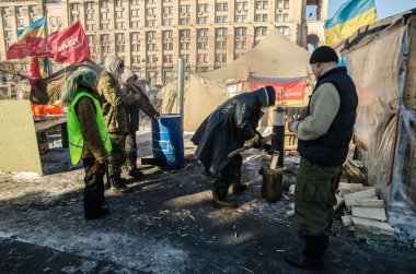 31 Ocak 2014 tarihinde Maidan protestolara kiev, Ukrayna