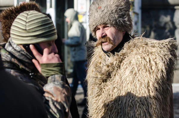 Maidan protesta el 31 de enero de 2014 en Kiev, Ucrania — Foto de Stock