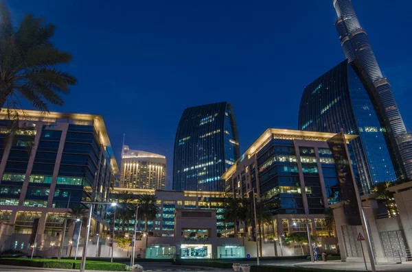 Centro de Dubai al atardecer — Foto de Stock