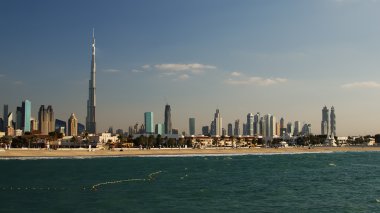 Downtown Dubai. plaj manzarası