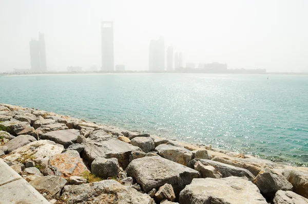 Sand storm in Abu Dhabi — Stock Photo, Image