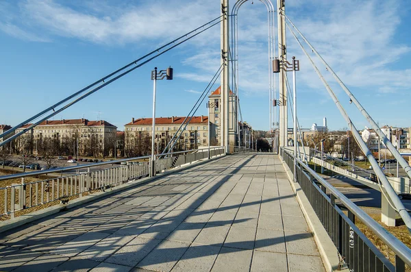 Simonas daukantas Brücke in kaunas, Litauen — Stockfoto