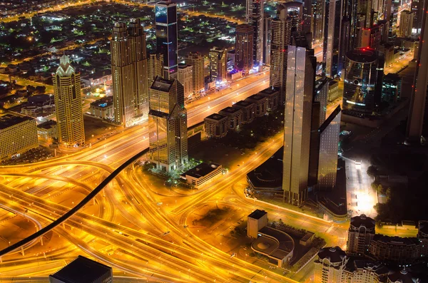 市中心的迪拜 (阿拉伯联合酋长国) — 图库照片
