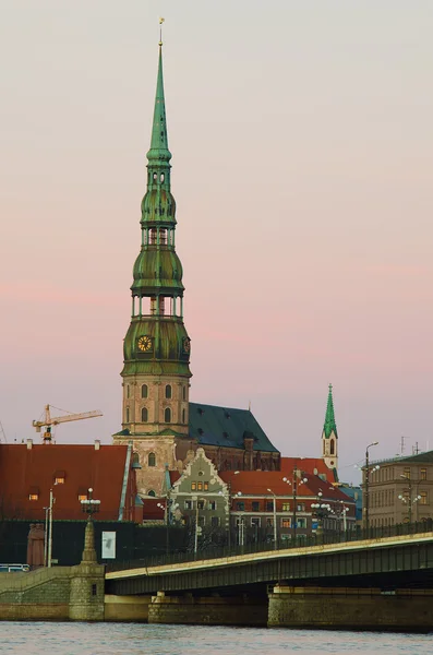 Старый город Риги (Латвия) ) — стоковое фото
